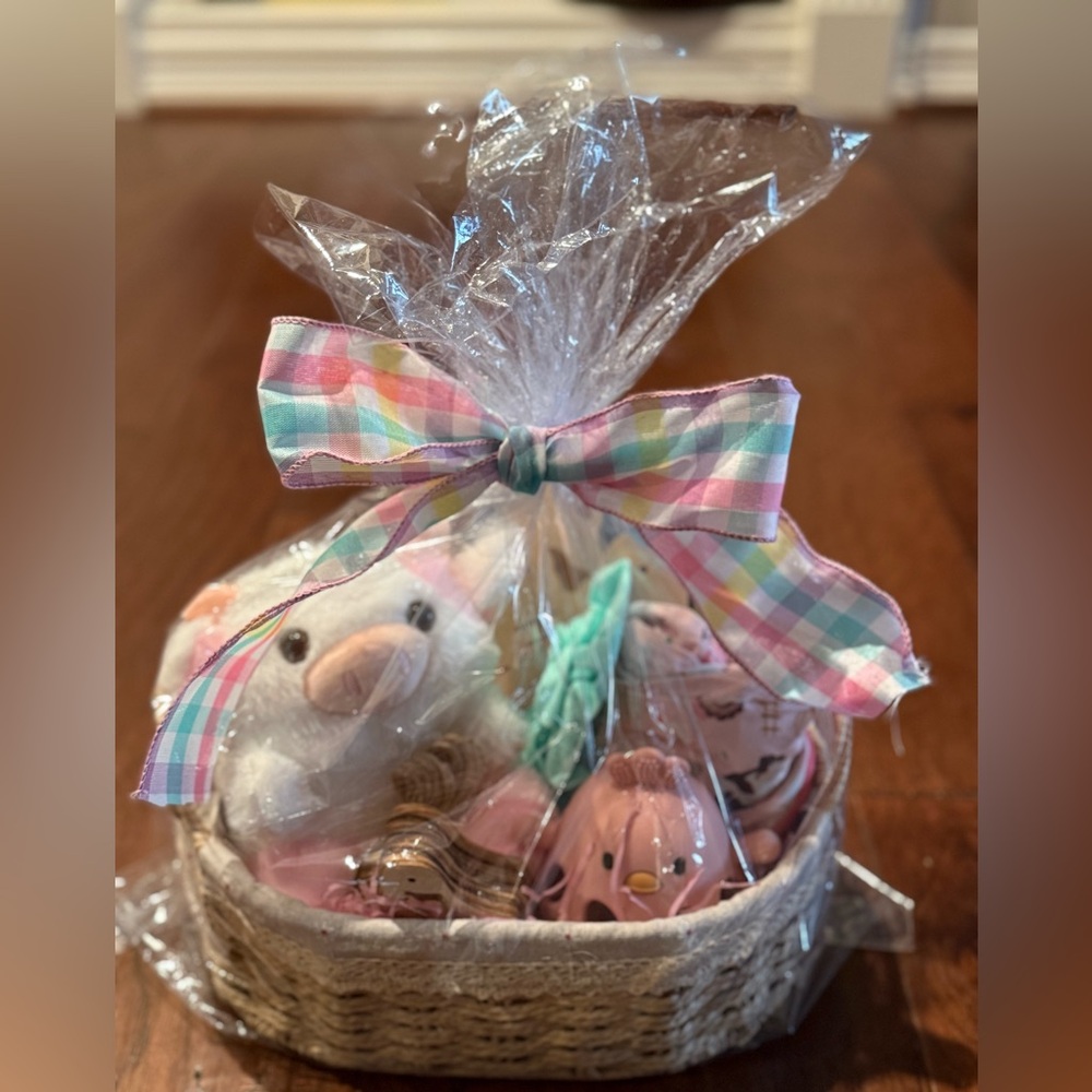 Girl Farm Themed Baby Shower Gift Basket